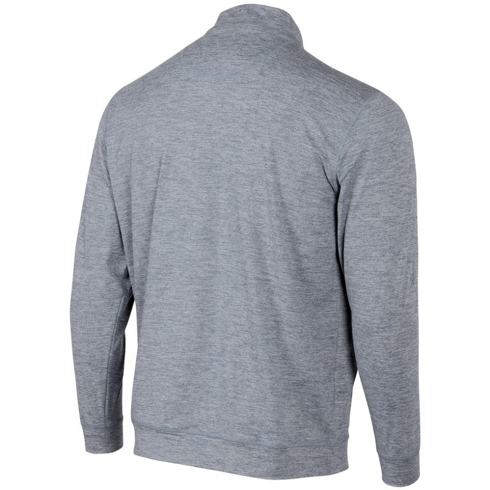 Minnesota Twins Peached Marled Yarn Quarter-Zip Pullover Jacket - Heathered Navy