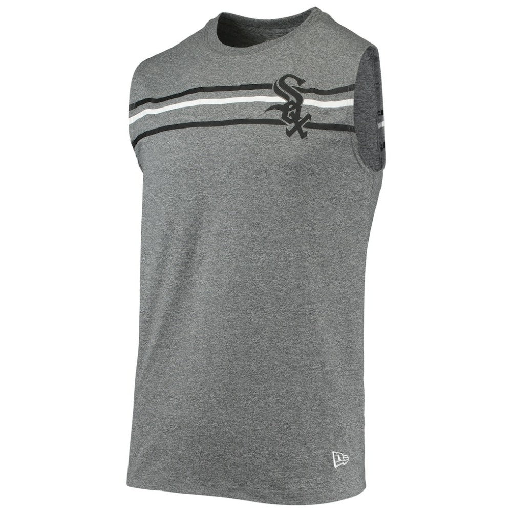 Chicago White Sox Muscle Tank Top - Heathered Gray | New Era