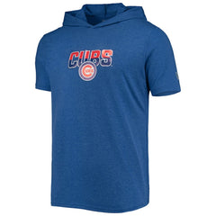 Chicago Cubs Hoodie T-Shirt - Heathered Royal | New Era