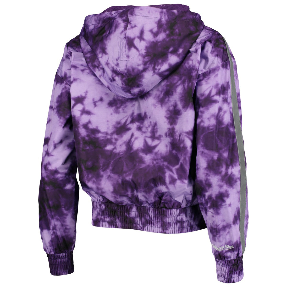 Los Angeles Lakers Women's Galaxy Sublimated Windbreaker Pullover Full-Zip Hoodie - Purple | Mitchell & Ness discount