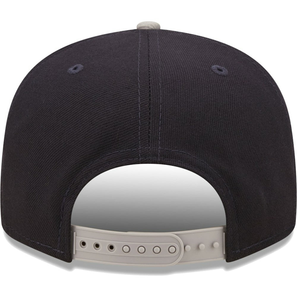 New York Yankees Team Script 9FIFTY Adjustable Snapback Hat - Navy/Gray | New Era