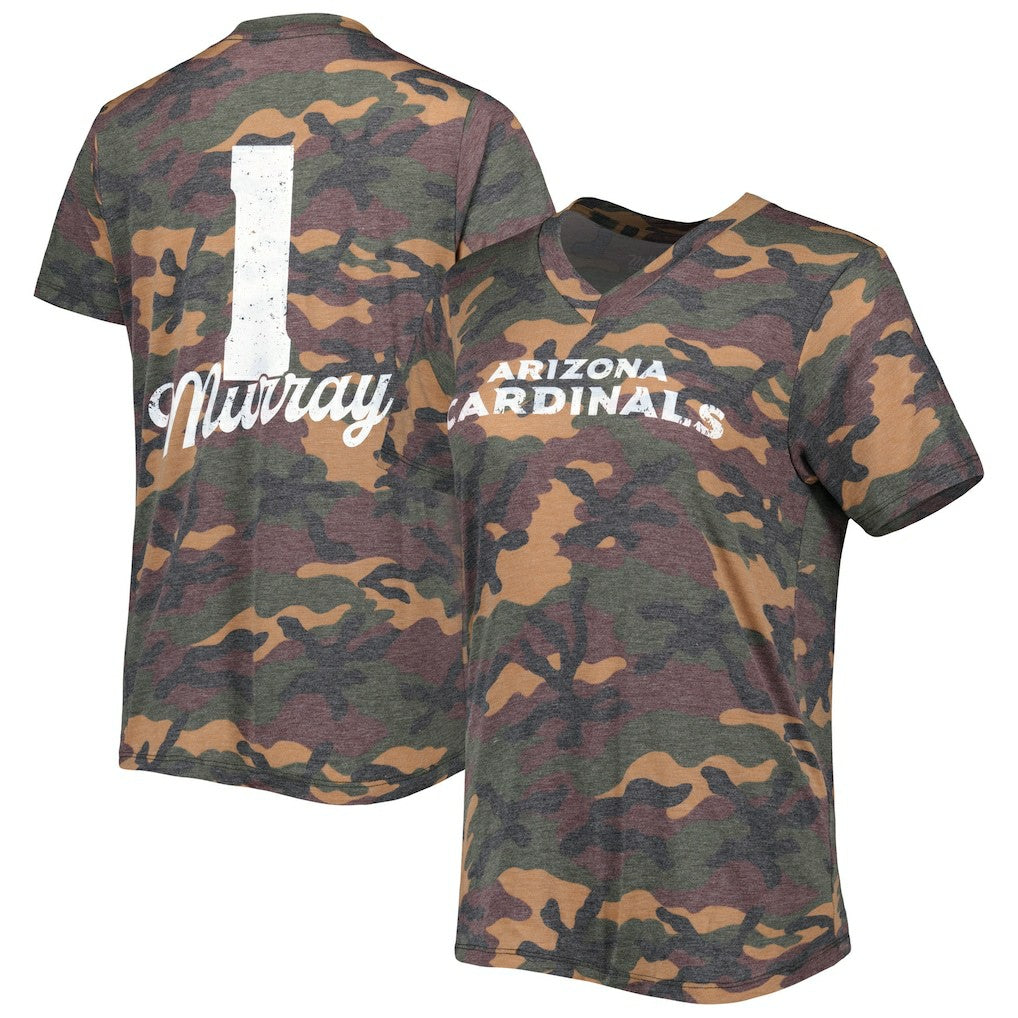 Kyler Murray Arizona Cardinals Majestic Threads Women's Name & Number V-Neck Tri-Blend T-Shirt - Camo cheap