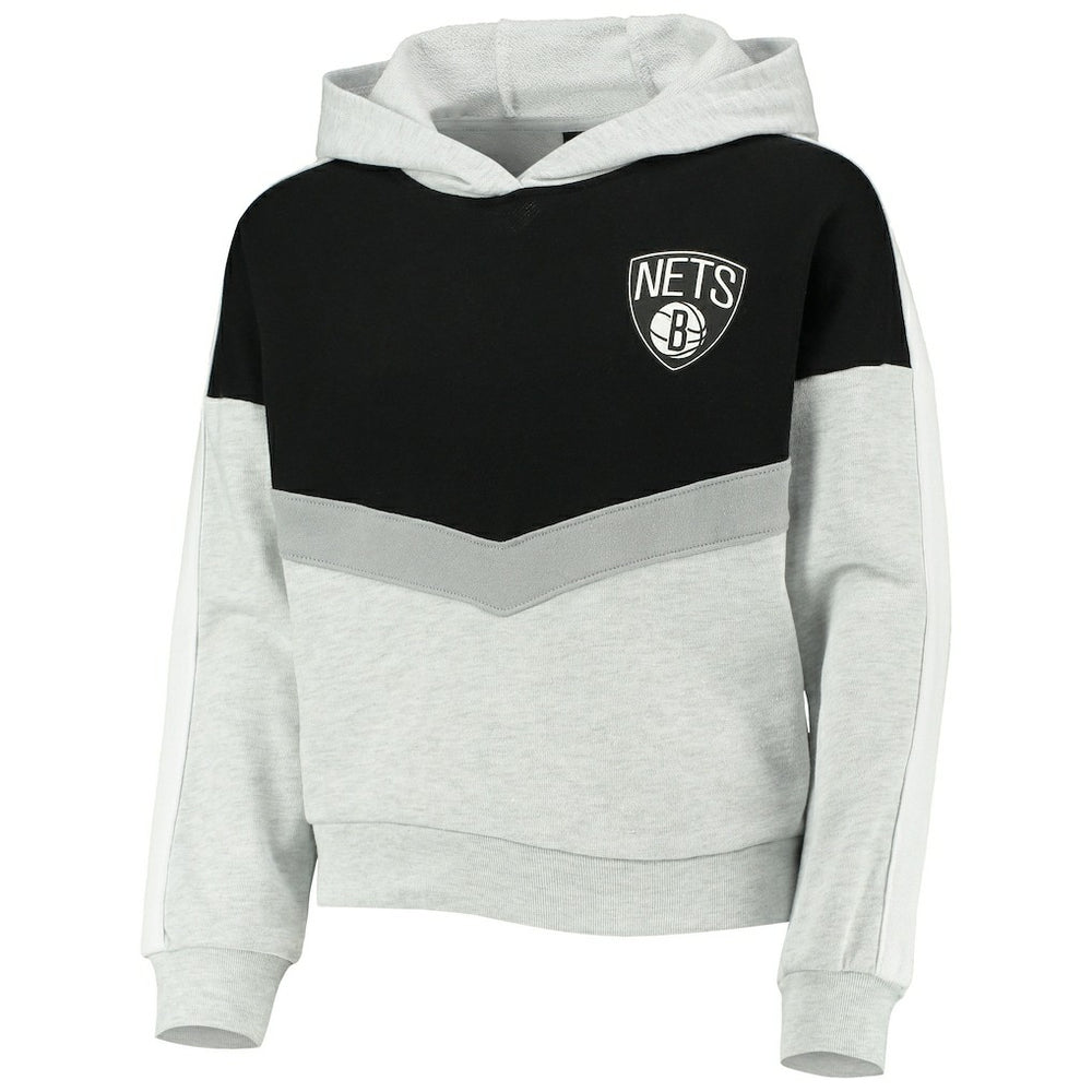 Brooklyn Nets Girls Youth All Yours Pullover Hoodie - Heathered Gray online