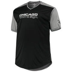 Chicago White Sox Solid V-Neck T-Shirt - Black/Gray