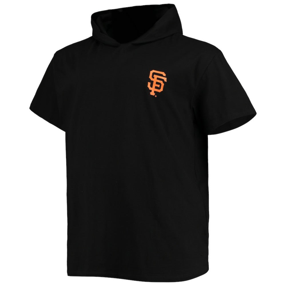 San Francisco Giants Big & Tall Jersey Short Sleeve Pullover Hoodie T-Shirt - Black