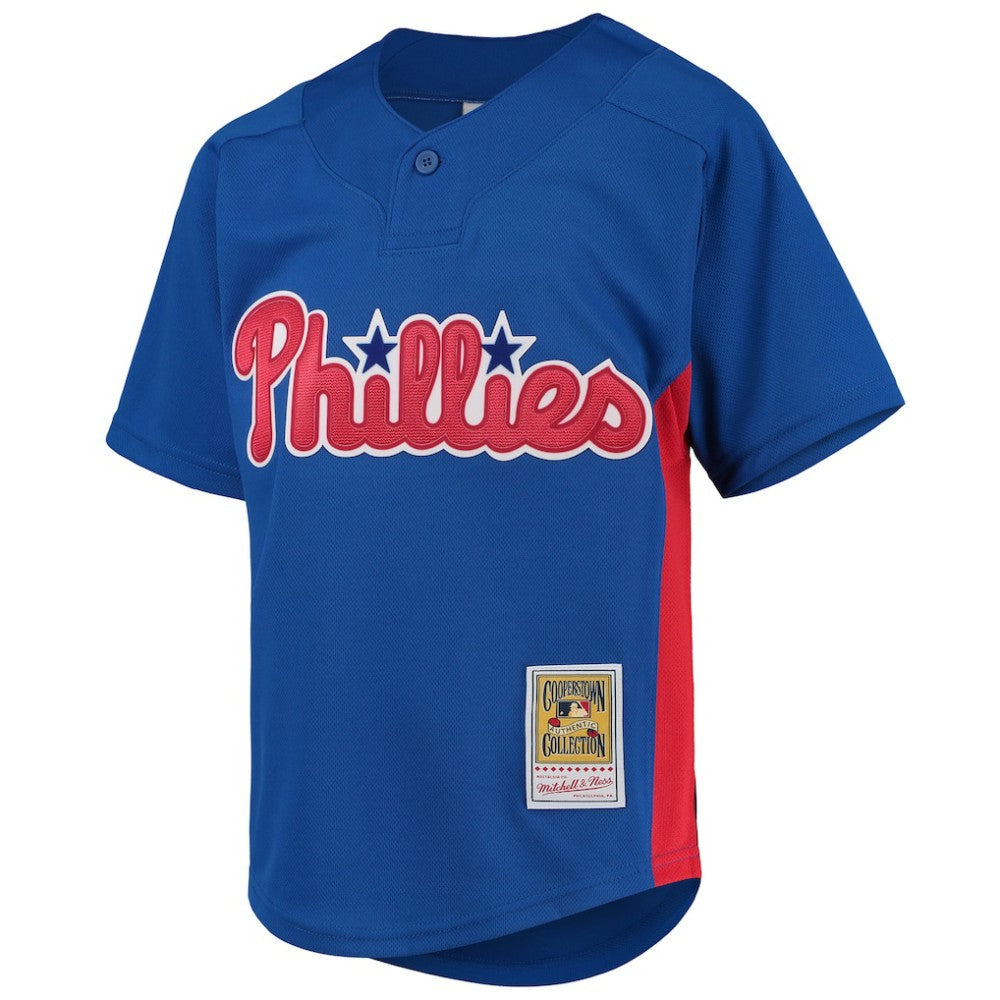 Roy Halladay Philadelphia Phillies Youth Cooperstown Collection Mesh Batting Practice Jersey - Royal | Mitchell & Ness