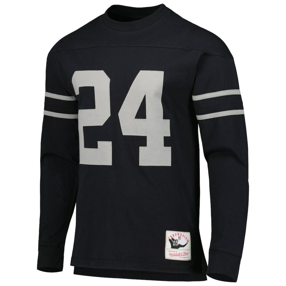Charles Woodson Oakland Raiders Retired Player Name & Number Long Sleeve Top - Black on sale