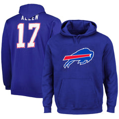 Josh Allen Buffalo Bills Big & Tall Fleece Name & Number Pullover Hoodie - Royal sale