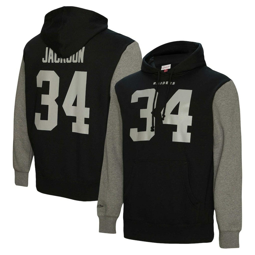Bo Jackson Las Vegas Raiders Retired Player Name & Number Pullover Hoodie - Black for sale