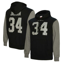 Bo Jackson Las Vegas Raiders Retired Player Name & Number Pullover Hoodie - Black for sale