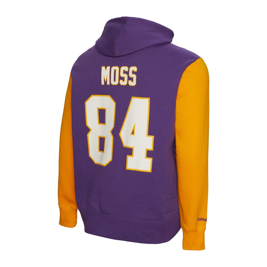 Randy Moss Minnesota Vikings Retired Player Name & Number Pullover Hoodie - Purple for sale