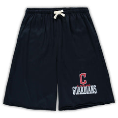 Cleveland Guardians Big & Tall French Terry Shorts - Navy