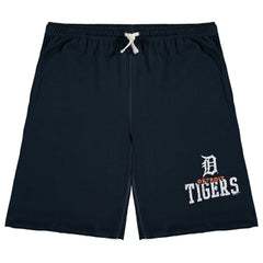 Detroit Tigers Big & Tall French Terry Shorts - Navy