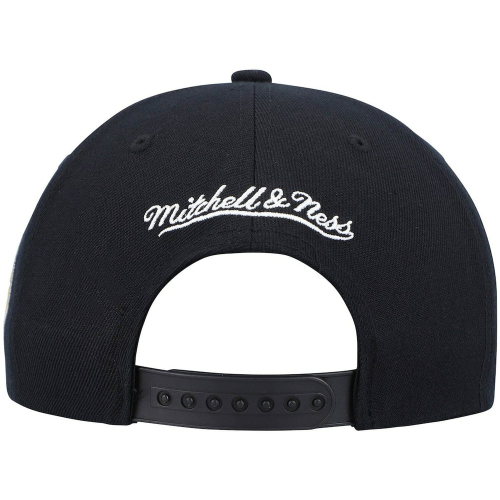 Indiana Pacers Hardwood Classics Script 2.0 Snapback Hat - Black | Mitchell & Ness cheap