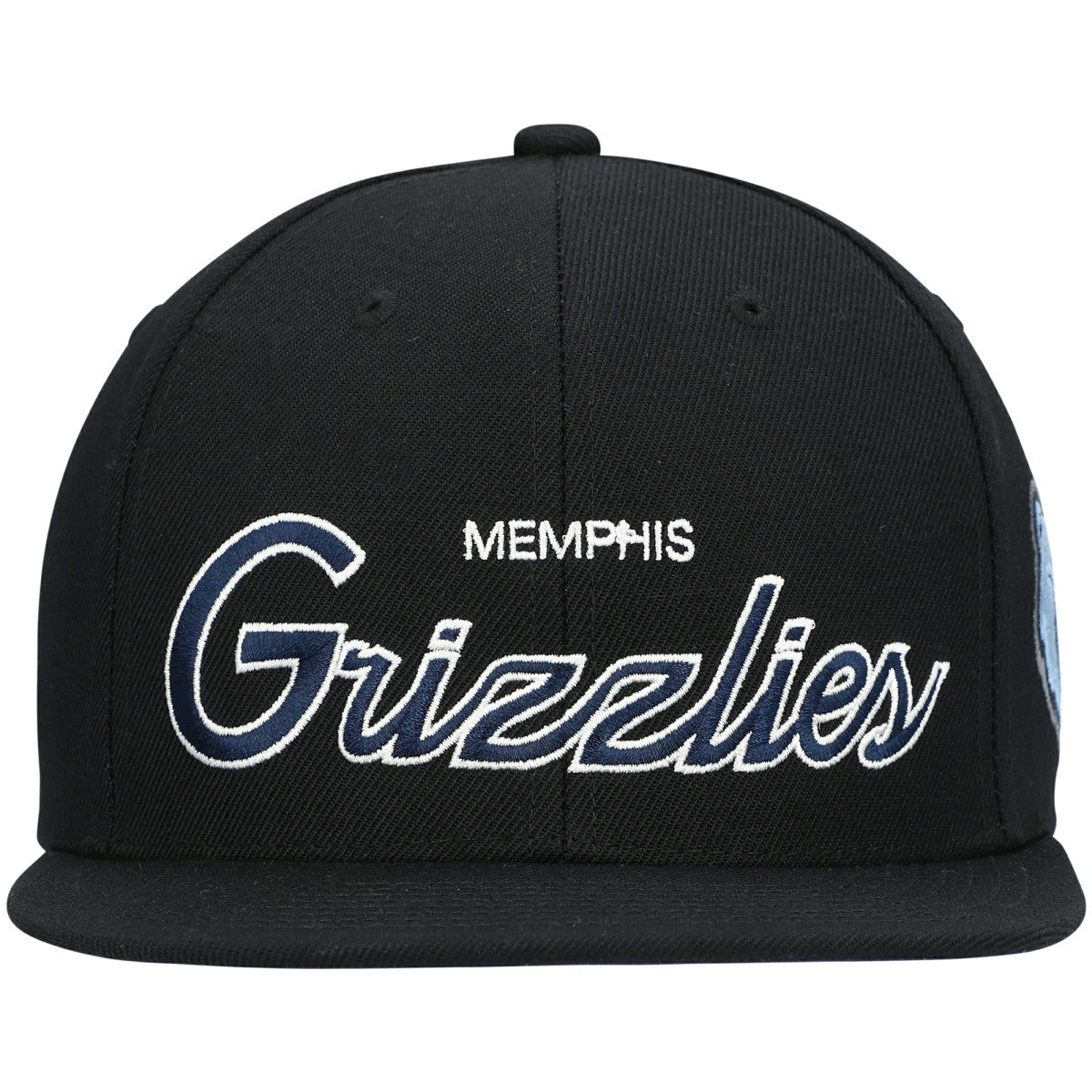 Memphis Grizzlies Hardwood Classics Script 2.0 Snapback Hat - Black | Mitchell & Ness online
