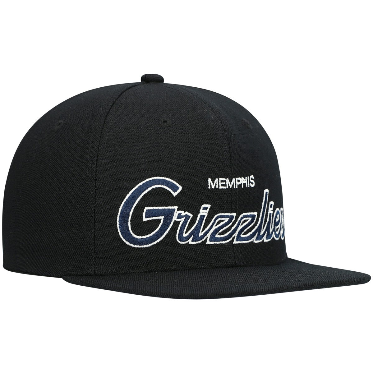 Memphis Grizzlies Hardwood Classics Script 2.0 Snapback Hat - Black | Mitchell & Ness online