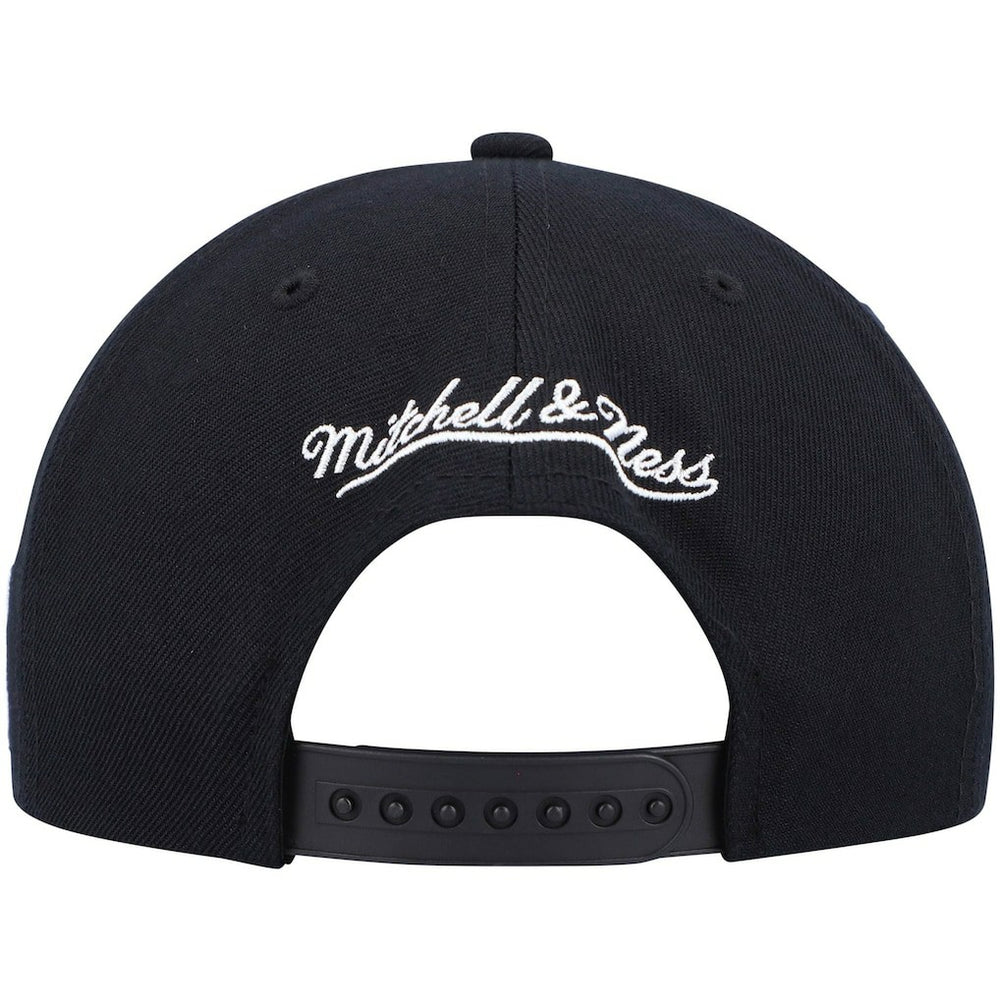 Philadelphia 76ers Hardwood Classics Script 2.0 Snapback Hat - Black | Mitchell & Ness for sale