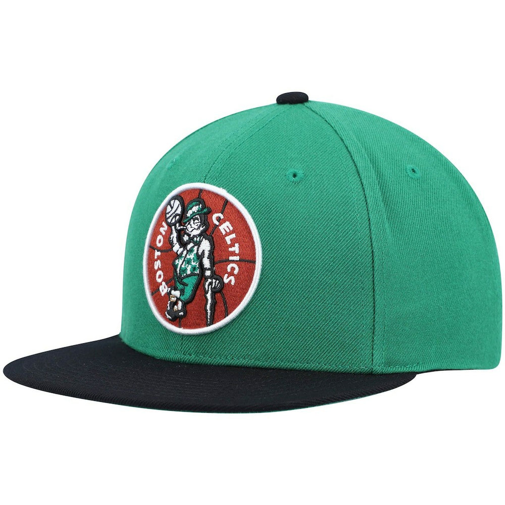 Boston Celtics Hardwood Classics Team Two-Tone 2.0 Snapback Hat - Kelly Green/Black | Mitchell & Ness outlet