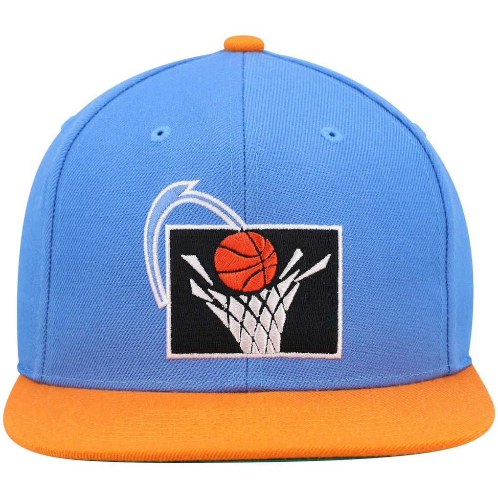 Cleveland Cavaliers Hardwood Classics Team Two-Tone 2.0 Snapback Hat sale - Blue/Orange | Mitchell & Ness cheap