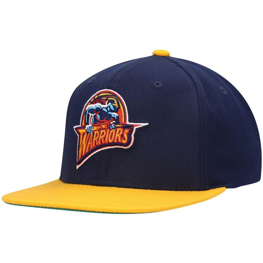 Golden State Warriors Hardwood Classics Team Two-Tone 2.0 Snapback Hat sale - Navy/Gold | Mitchell & Ness cheap