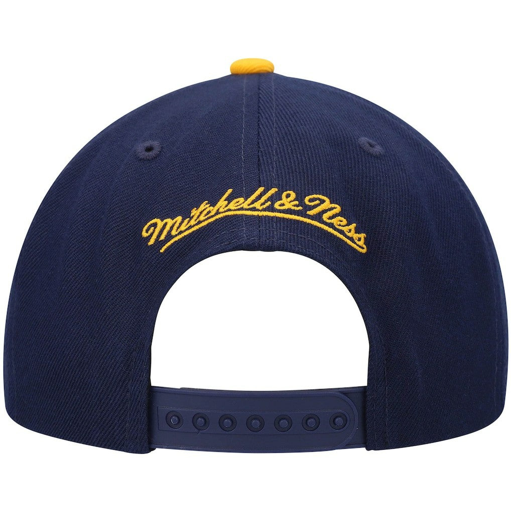 Golden State Warriors Hardwood Classics Team Two-Tone 2.0 Snapback Hat sale - Navy/Gold | Mitchell & Ness cheap