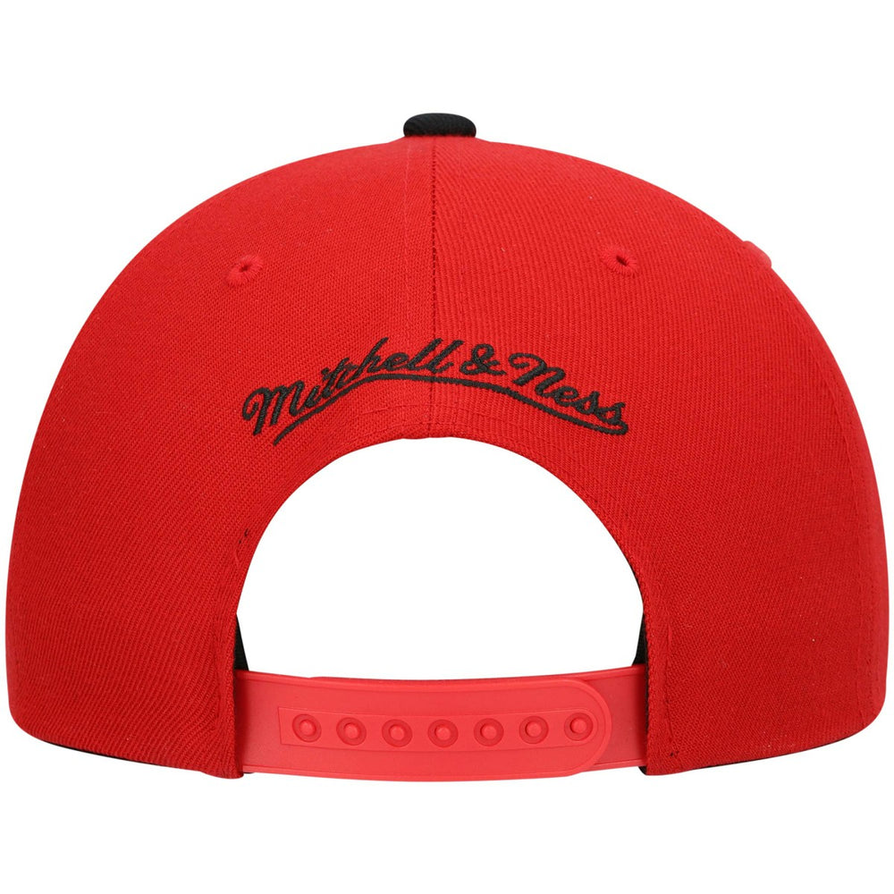 Miami Heat Hardwood Classics Team Two-Tone 2.0 Snapback Hat - Red/Black | Mitchell & Ness cheap