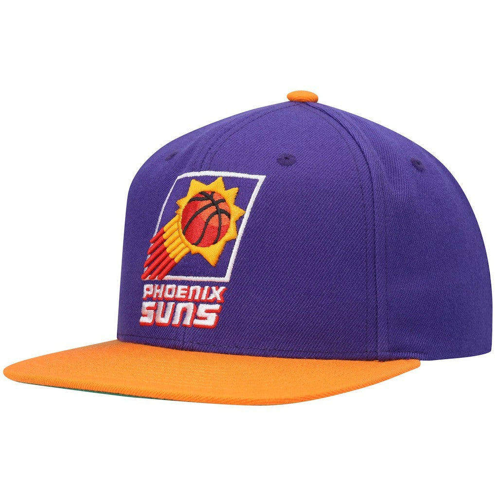 Phoenix Suns Hardwood Classics Team Two-Tone 2.0 Snapback Hat sale - Purple/Orange | Mitchell & Ness for sale