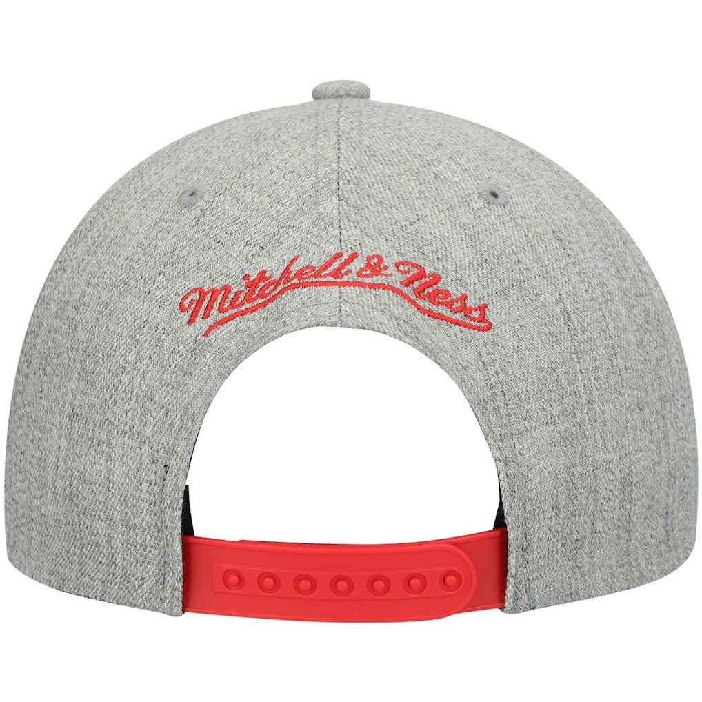 Atlanta Hawks Hardwood Classics Team 2.0 Snapback Hat - Heathered Gray | Mitchell & Ness on sale