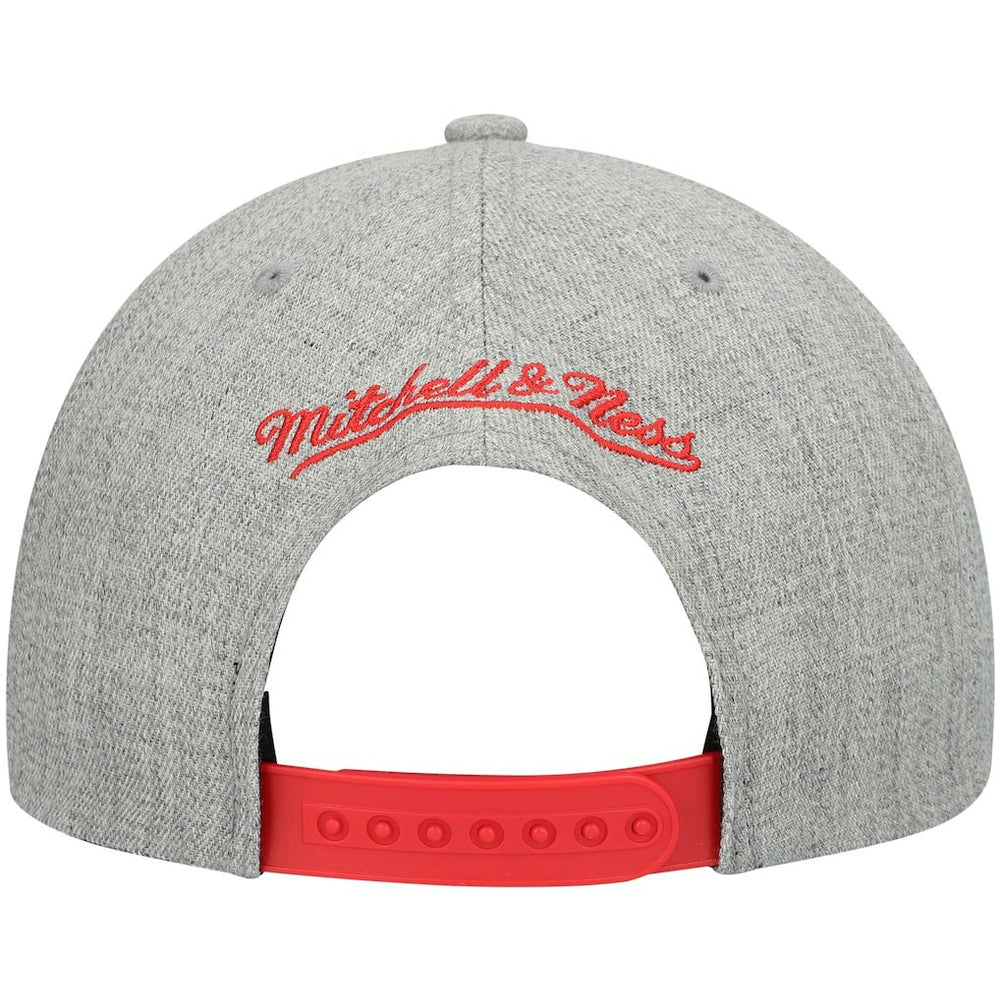 Atlanta Hawks Hardwood Classics Team 2.0 Snapback Hat - Heathered Gray | Mitchell & Ness on sale