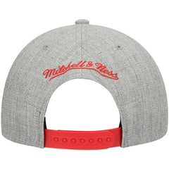 Atlanta Hawks Hardwood Classics Team 2.0 Snapback Hat - Heathered Gray | Mitchell & Ness on sale