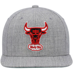 Chicago Bulls Hardwood Classics Team 2.0 Snapback Hat - Heathered Gray | Mitchell & Ness on sale