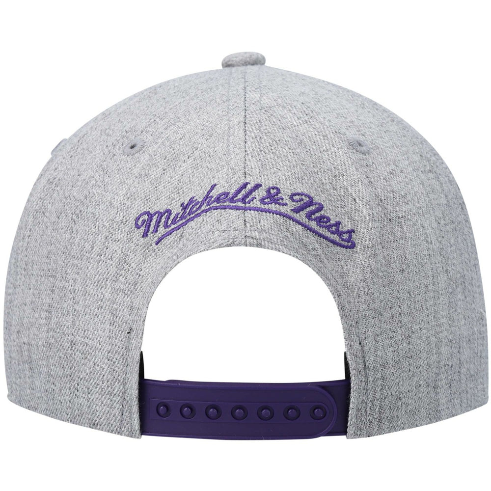 Phoenix Suns Hardwood Classics Team 2.0 Snapback Hat - Heathered Gray | Mitchell & Ness on sale