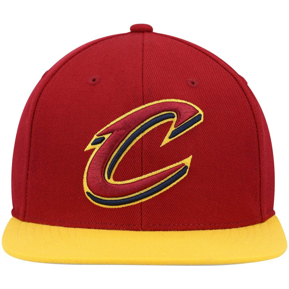 Cleveland Cavaliers Team Two-Tone 2.0 Snapback Hat sale - Wine/Gold | Mitchell & Ness outlet