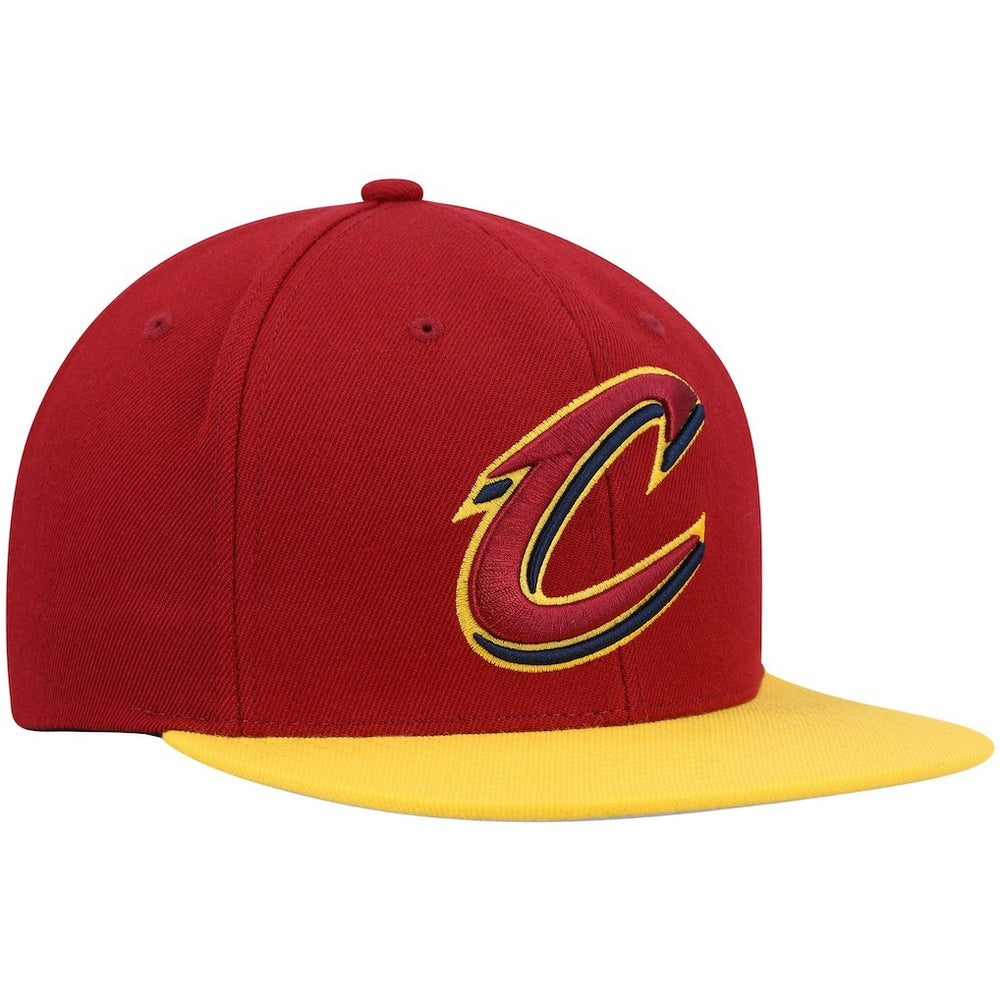 Cleveland Cavaliers Team Two-Tone 2.0 Snapback Hat sale - Wine/Gold | Mitchell & Ness outlet