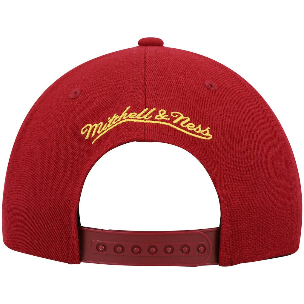 Cleveland Cavaliers Team Two-Tone 2.0 Snapback Hat sale - Wine/Gold | Mitchell & Ness outlet