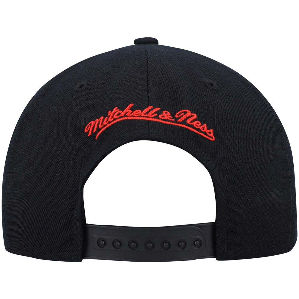 Toronto Raptors Team Two-Tone 2.0 Snapback Hat - Black/Red | Mitchell & Ness discount