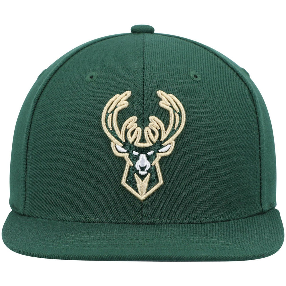 Milwaukee Bucks Ground 2.0 Snapback Hat - Hunter Green | Mitchell & Ness for sale
