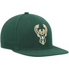 Milwaukee Bucks Ground 2.0 Snapback Hat - Hunter Green | Mitchell & Ness for sale