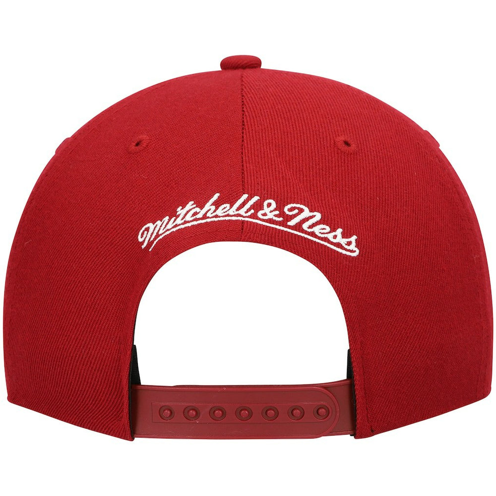 Miami Heat Ground 2.0 Snapback Hat - Red | Mitchell & Ness online