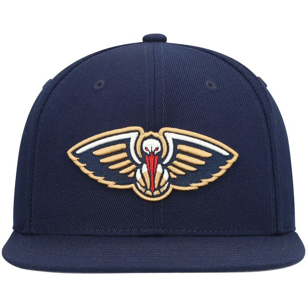 New Orleans Pelicans Ground 2.0 Snapback Hat - Navy | Mitchell & Ness for sale