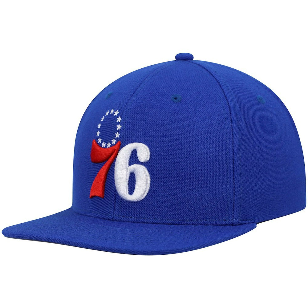 Philadelphia 76ers Ground 2.0 Snapback Hat - Royal | Mitchell & Ness online