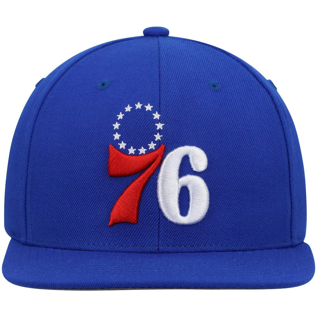 Philadelphia 76ers Ground 2.0 Snapback Hat - Royal | Mitchell & Ness online