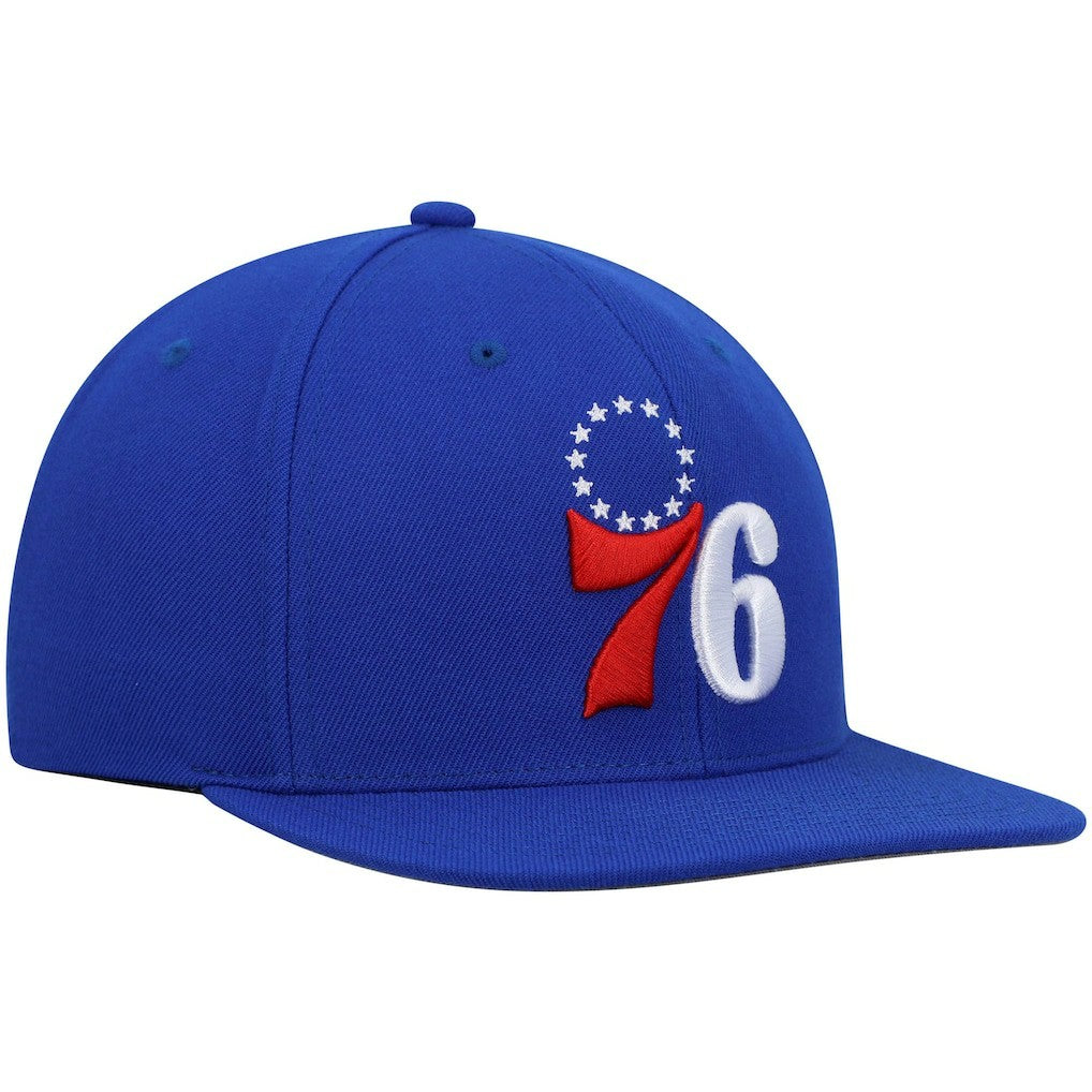 Philadelphia 76ers Ground 2.0 Snapback Hat - Royal | Mitchell & Ness online