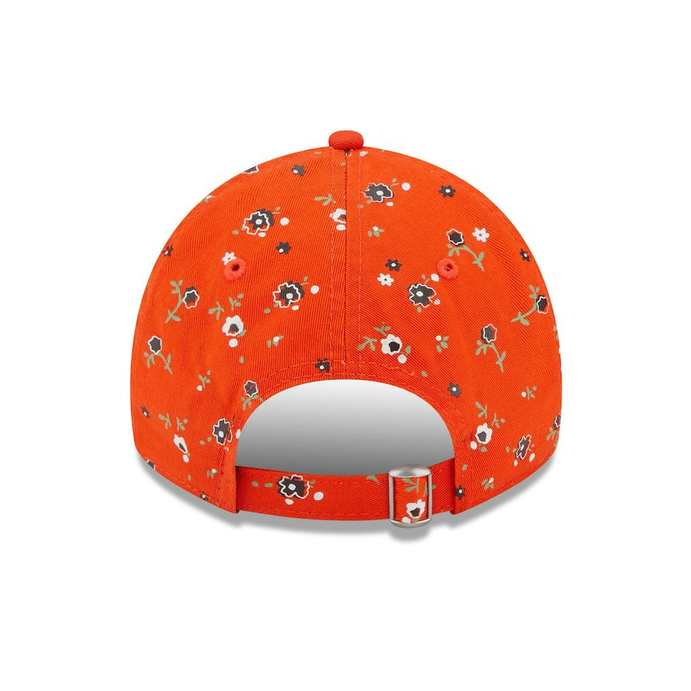 Cleveland Browns New Era Women's Floral 9TWENTY Adjustable Hat - Orange on sale