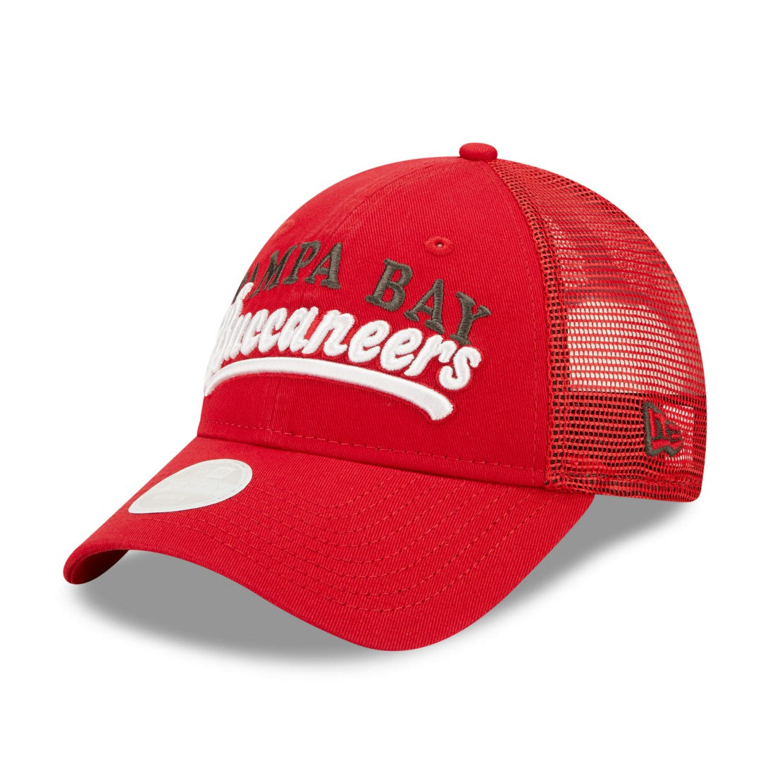 Tampa Bay Buccaneers New Era Women's Team Trucker 9FORTY Snapback Hat - Red outlet