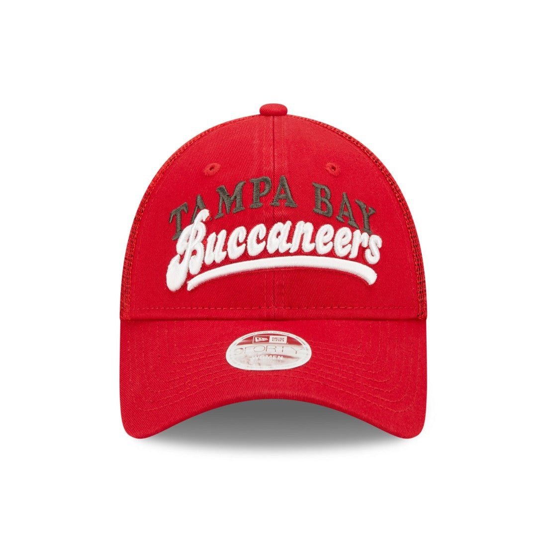 Tampa Bay Buccaneers New Era Women's Team Trucker 9FORTY Snapback Hat - Red outlet