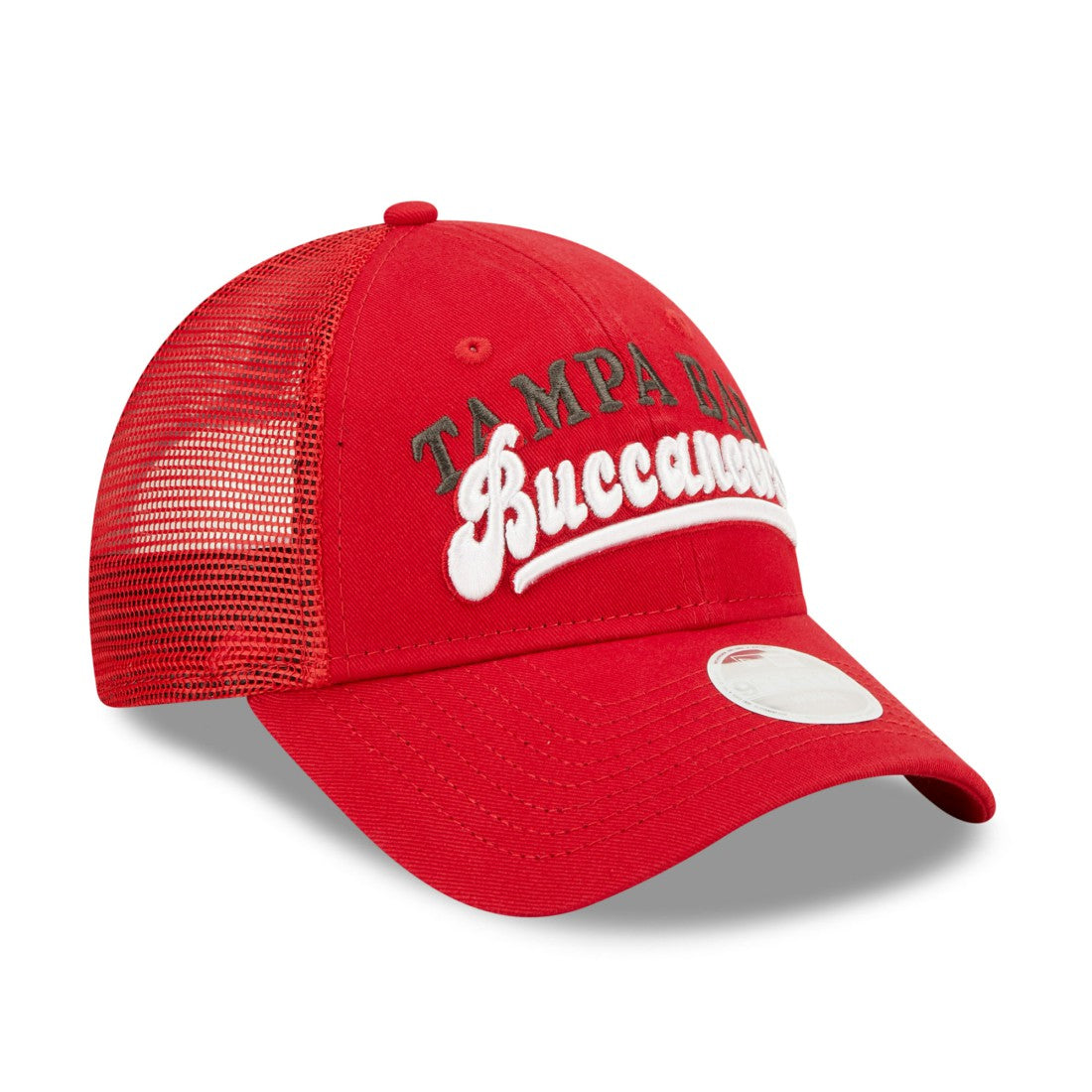 Tampa Bay Buccaneers New Era Women's Team Trucker 9FORTY Snapback Hat - Red outlet