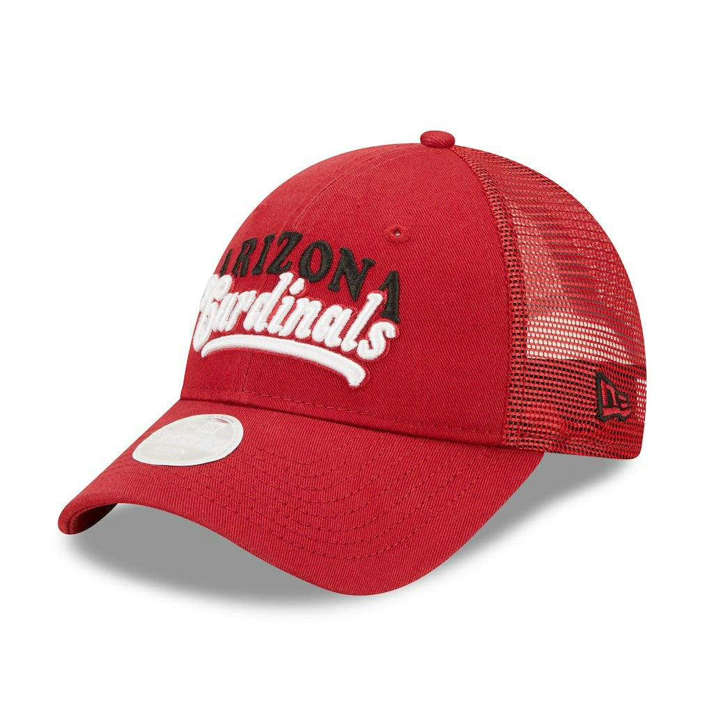 Arizona Cardinals New Era Women's Team Trucker 9FORTY Snapback Hat - Cardinal discount