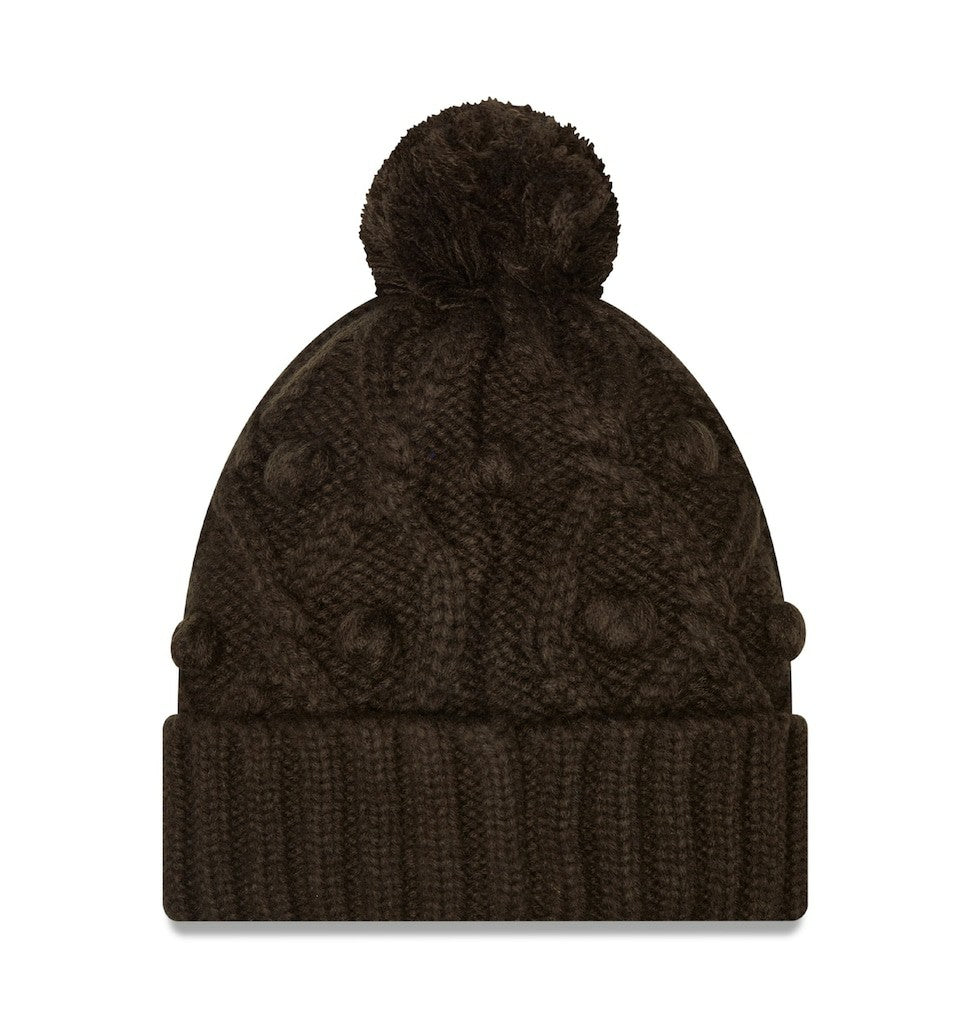 Cleveland Browns New Era Women's Toasty Cuffed Knit Hat with Pom - Brown outlet