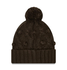 Cleveland Browns New Era Women's Toasty Cuffed Knit Hat with Pom - Brown outlet